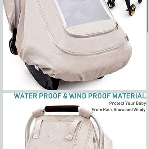 Beige Stroller/Car seat Cover